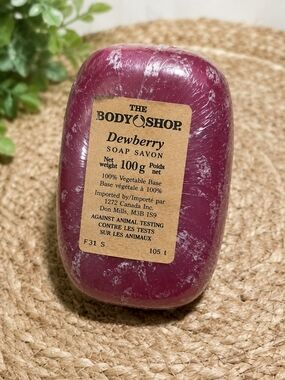 RARE Vintage The Body Shop Dewberry Soap Sealed Discontinued 100g 90s